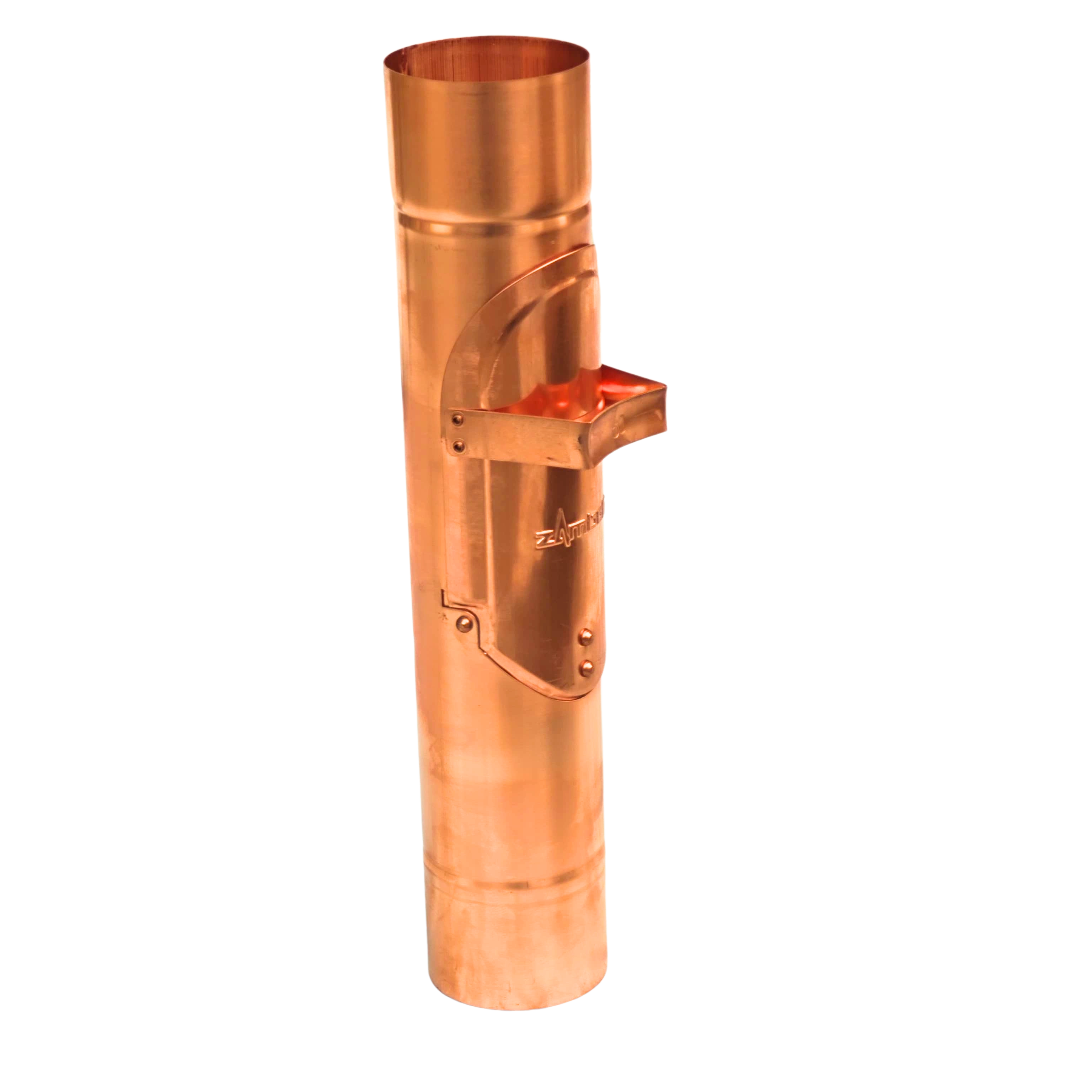 Regenwasserklappe / Fallrohrklappe / Regenrohrklappe aus Kupfer