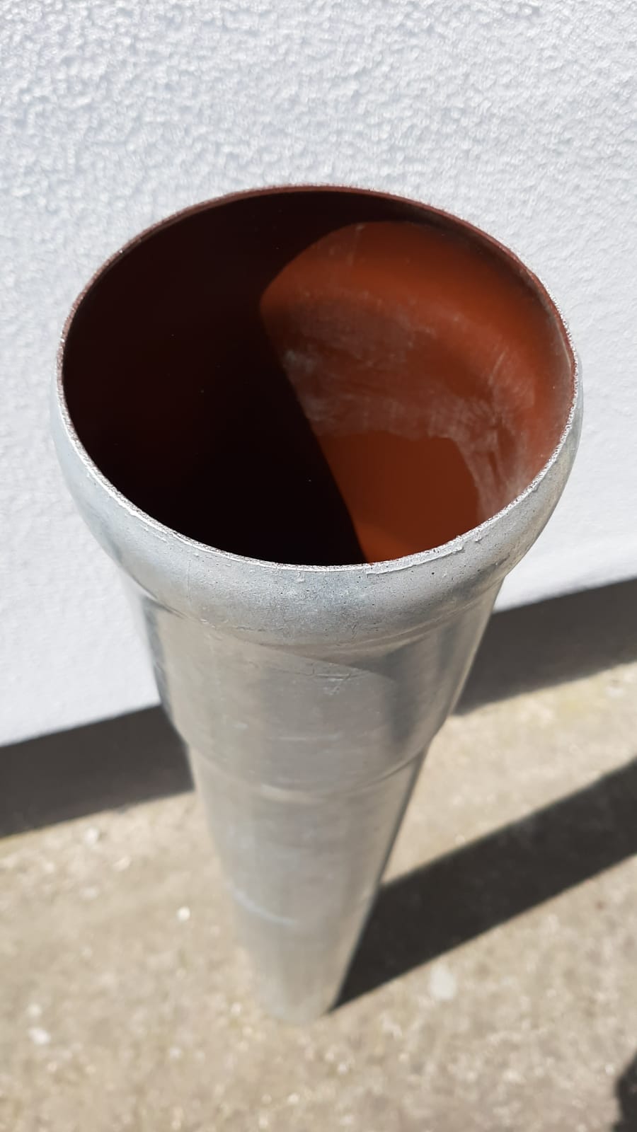 Standrohr DN 100mm ohne Reinigung verzinkt