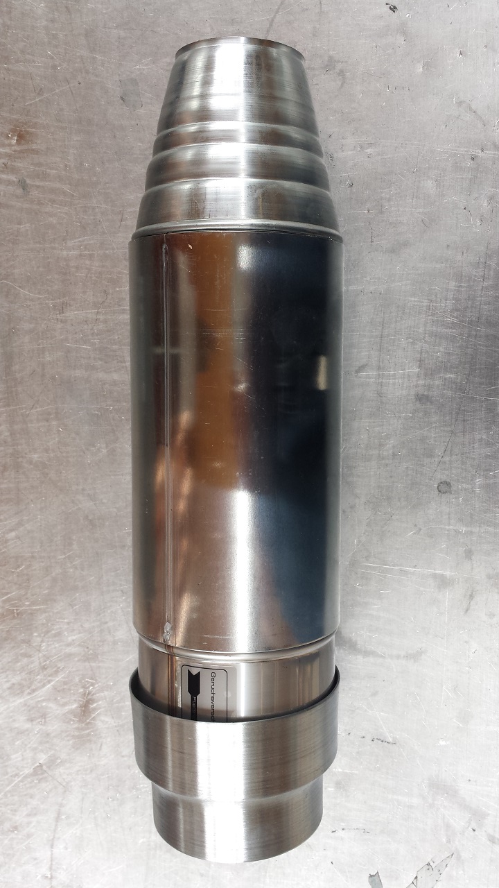 Geruchsverschluss Spezialkonstruktion auf DN 87, 80, 76mm in Titanzink