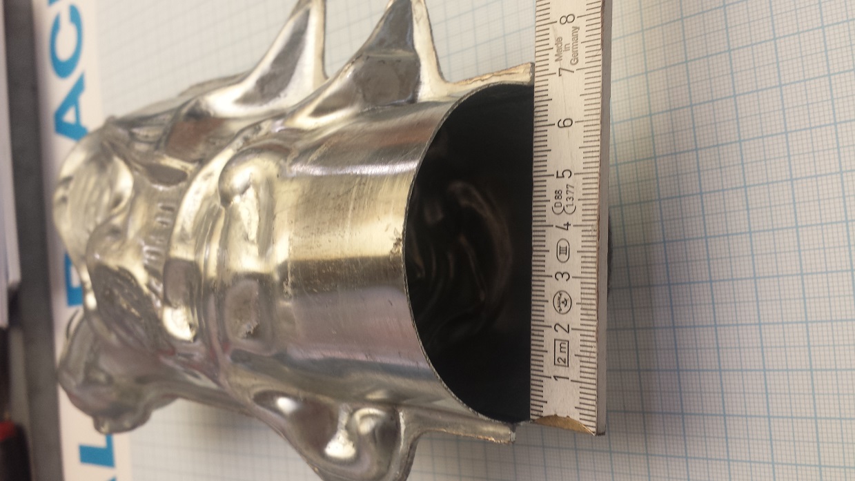Titanzink Wasserspeier Drachenkopf