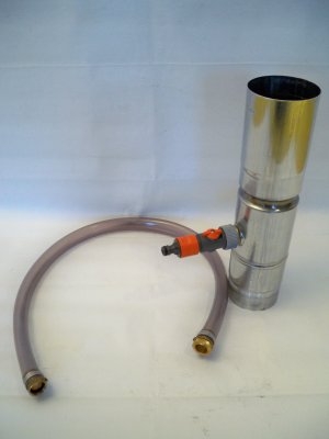 Regenwassersammler Regendieb mit Schlauch aus Titanzink