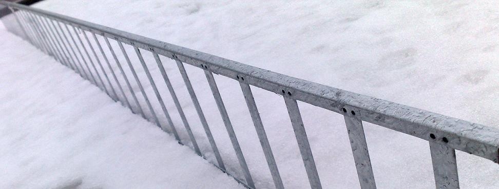 Schneefanggitter / 3m lang / verzinkt
