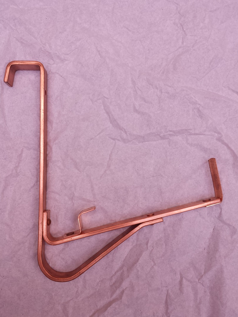 Schneefanggitter Stützen Halter / kurz / zum einhängen / aus Kupfer