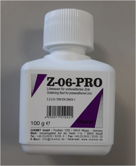 Lötwasser für Zink (Titanzink) 100g