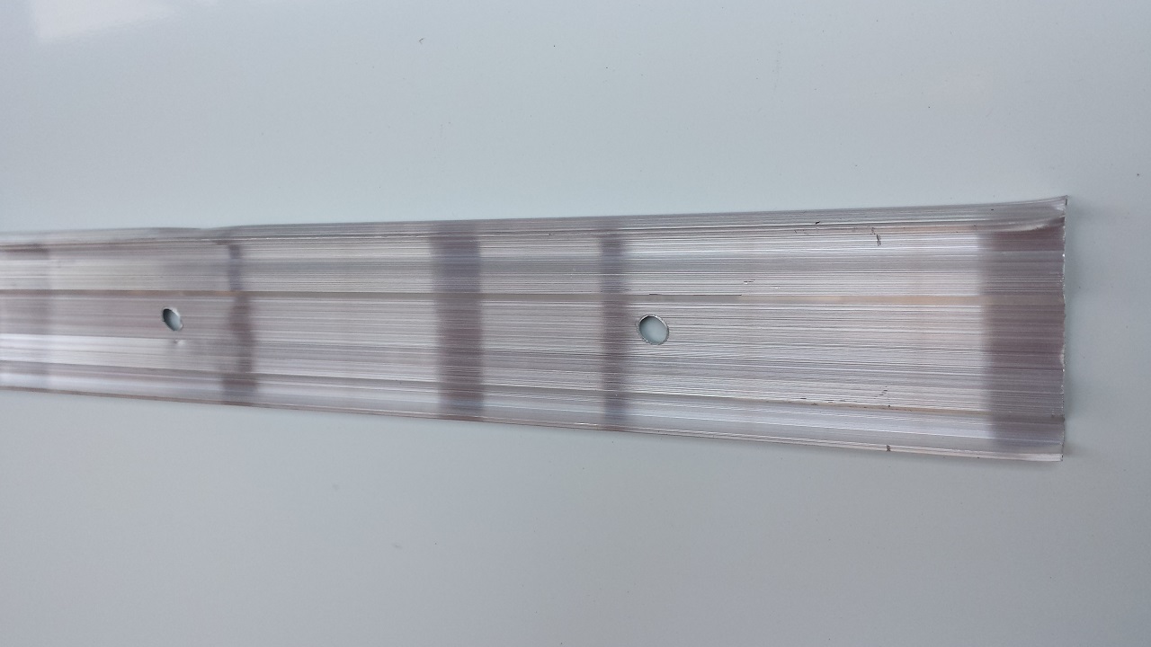 Alu Kappleiste / Klemmschiene / Wandschlußleiste 3m lang
