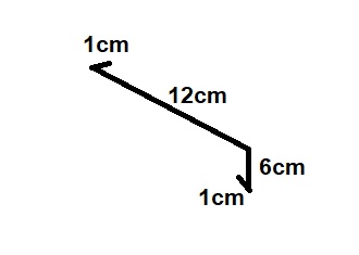 Einhangblech / Traufblech / aus Titanzink / 2m lang